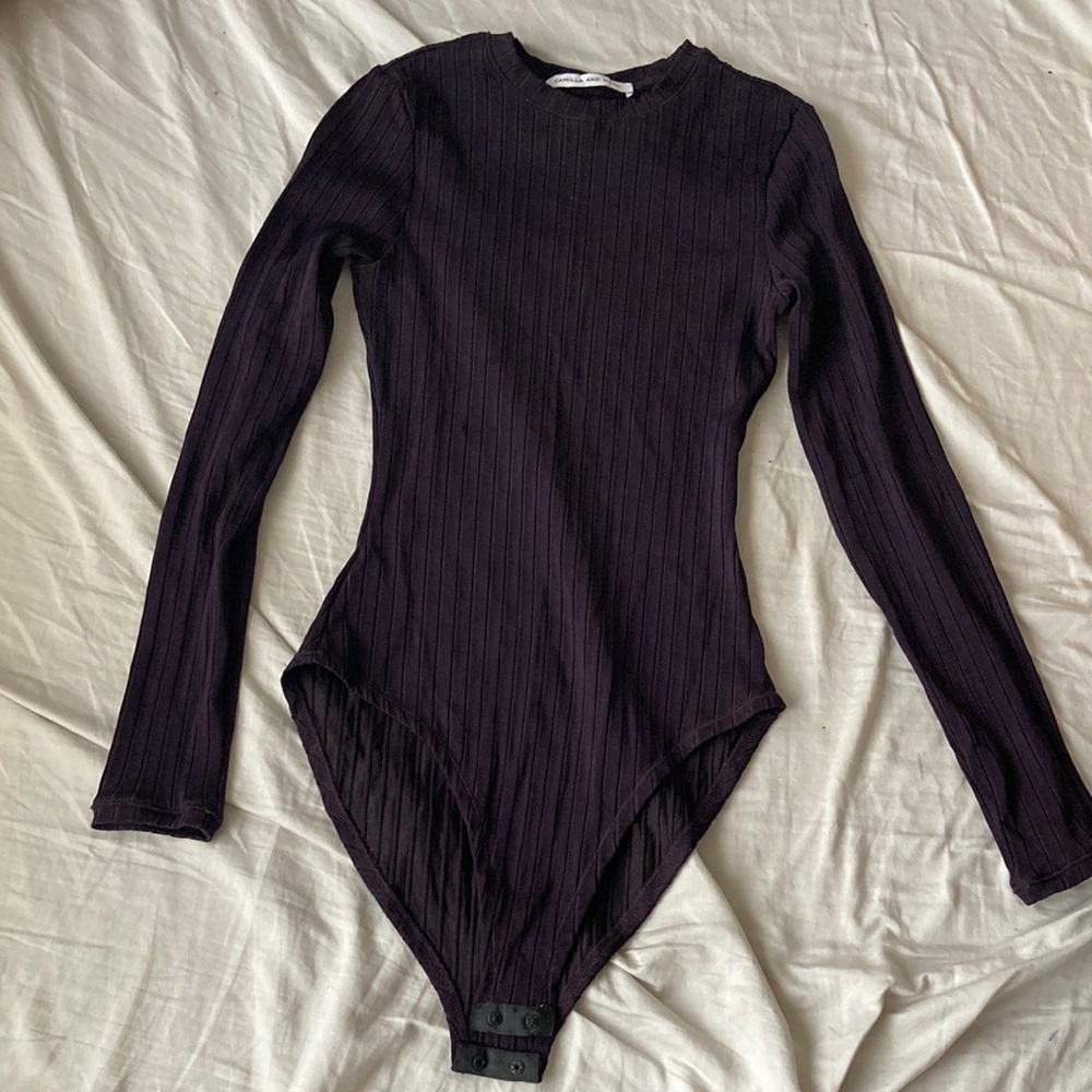 CAMILLA AND MARC purple bodysuit